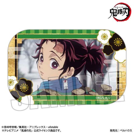 〈再販〉メモリーズスクエア缶バッジ テレビアニメ「鬼滅の刃」無限列車編 竈門 炭治郎B
