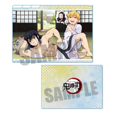 クリアファイル3ポケット 第二弾鬼滅の刃/善逸&伊之助