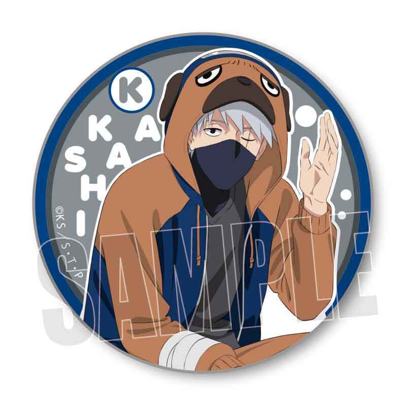 NARUTO きぐるみパジャマ 缶バッジ はたけカカシ 7個 トレーディング缶バッジ NARUTO-ナルト- 疾風伝/きぐるみ