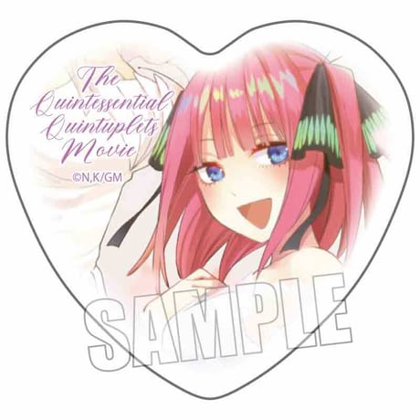 ハート缶バッジ 映画 五等分の花嫁/中野 二乃(ドレス)