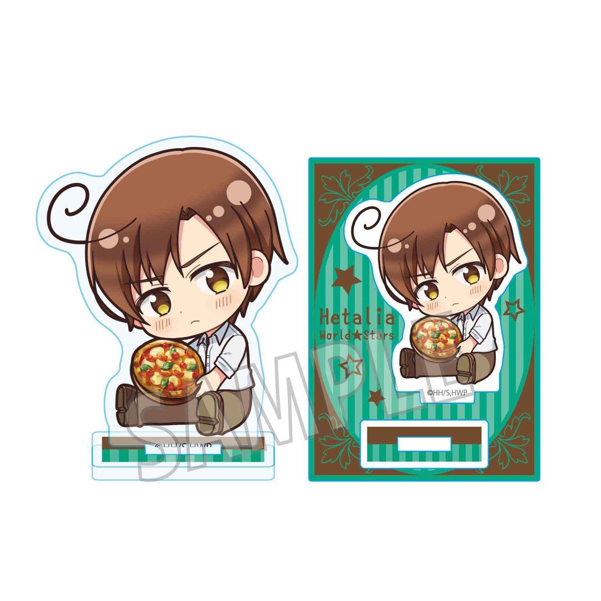 ヘタリア ミニスタンディ ロマーノ 南イタリア マルイ パネル スタンド ヘタリア World☆Stars』ミニキャラスタンド yummy! ver