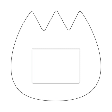 ようちえんバッジ チューリップ(ホワイト)