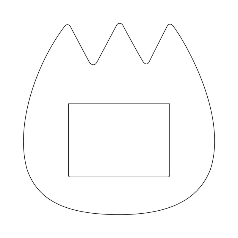 ようちえんバッジ チューリップ(ホワイト) | ベルハウスショップ