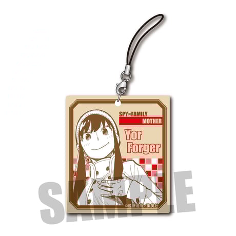 スクエア木札ストラップ SPY×FAMILY/ヨル・フォージャー