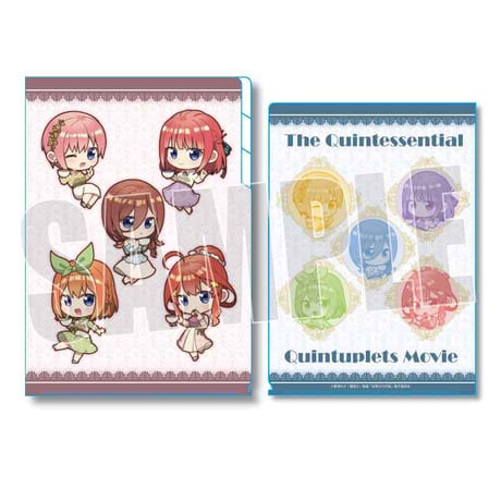 クリアファイル3ポケット 映画 五等分の花嫁/ティーブレイクver.(デフォルメ)