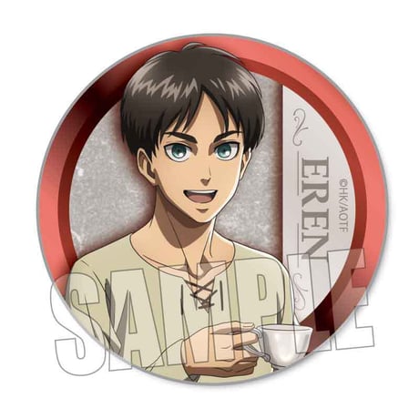 トレーディング缶バッジ 進撃の巨人/ティーブレイクver.