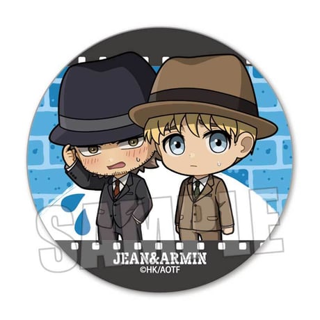 〈再販〉ぷちめもっ！缶バッジ 進撃の巨人/ジャン&アルミン