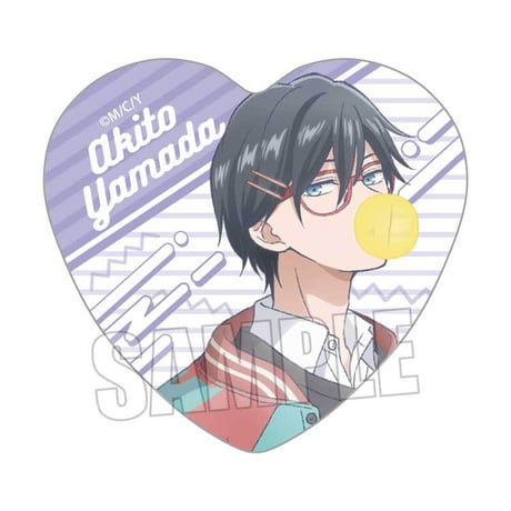 トレーディングハート缶バッジ TVアニメ「山田くんとLv999の恋をする」