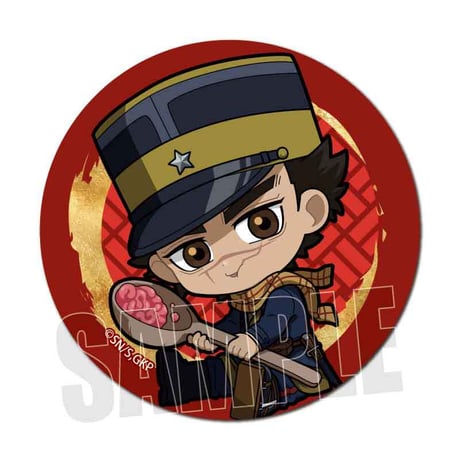 【先行発売】【単品販売】トレーディング缶バッジ  ゴールデンカムイ／ぎゅぎゅっと もぐもぐver.