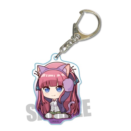ねこかぶりアクリルキーホルダー五等分の花嫁/中野 二乃