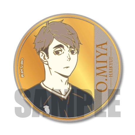 きゃらメダル缶バッジ ハイキュー!! TO THE TOP/宮 治