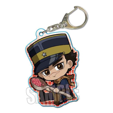 〈再販〉ぎゅぎゅっとアクリルキーホルダー もぐもぐver. ゴールデンカムイ／杉元 佐一(リスの脳みそ)