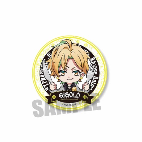 ごちきゃら缶バッジ『ヒプノシスマイク-Division Rap Battle-』Rhyme Anima/伊弉冉 一二三_CBGJ-11