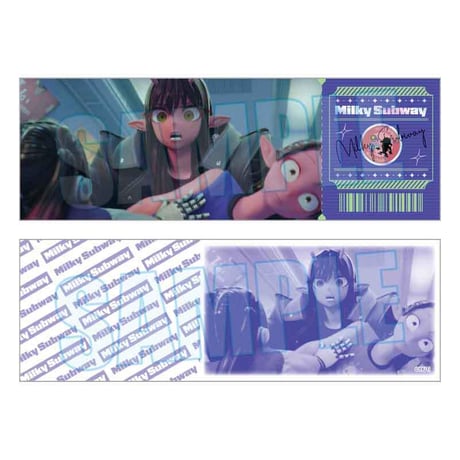トレーディング列車チケット風カード アニメ『銀河特急 ミルキー☆サブウェイ』