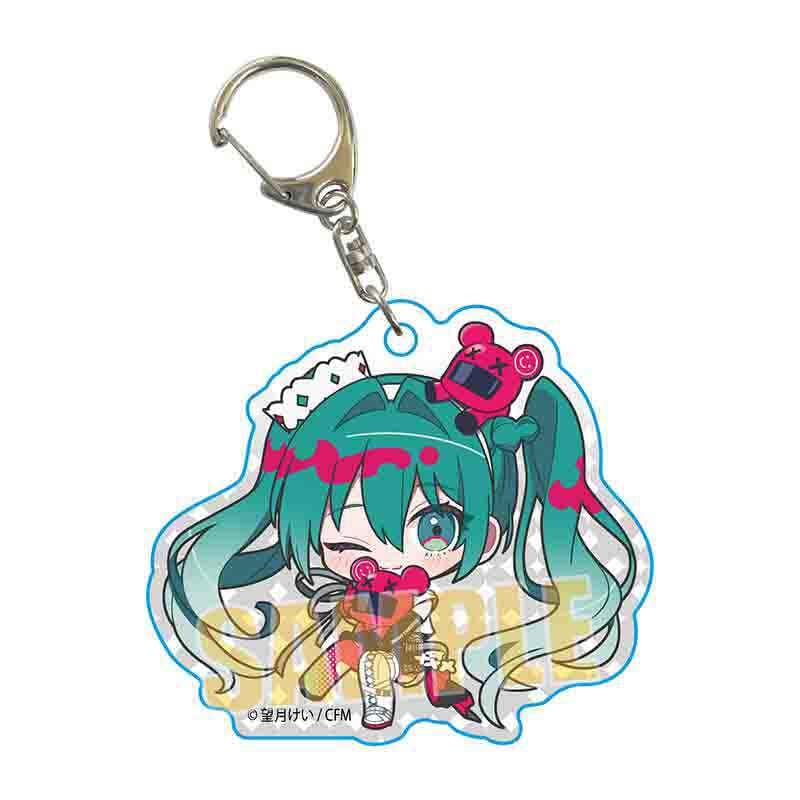 巡音ルカ　プチステーション　アクリルキーホルダー　東京駅　望月けい　初音ミク 39Culture 2023 PARTY スタンド付きアクリルキーホルダー / 巡音