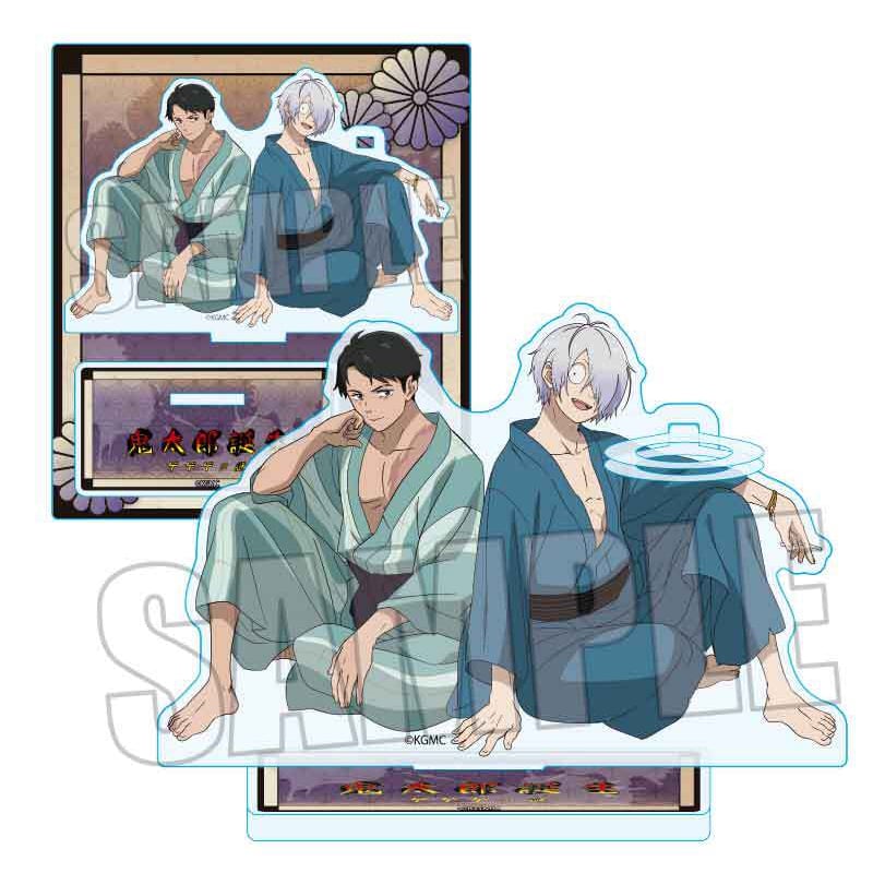 鬼太郎誕生日ゲゲゲの謎 中外カフェ 水木 鬼太郎父アクリルスタンド