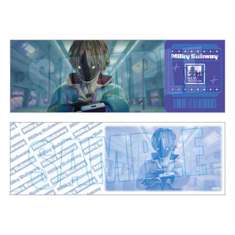 トレーディング列車チケット風カード アニメ『銀河特急 ミルキー☆サブウェイ』