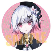 グリッター缶バッジ 魔法少女ノ魔女裁判/桜羽エマC