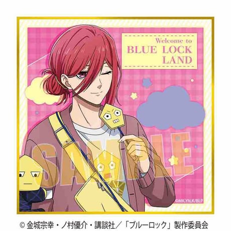 ミニ色紙 ブルーロック/千切 豹馬(Welcome to BLUE LOCK LAND★)