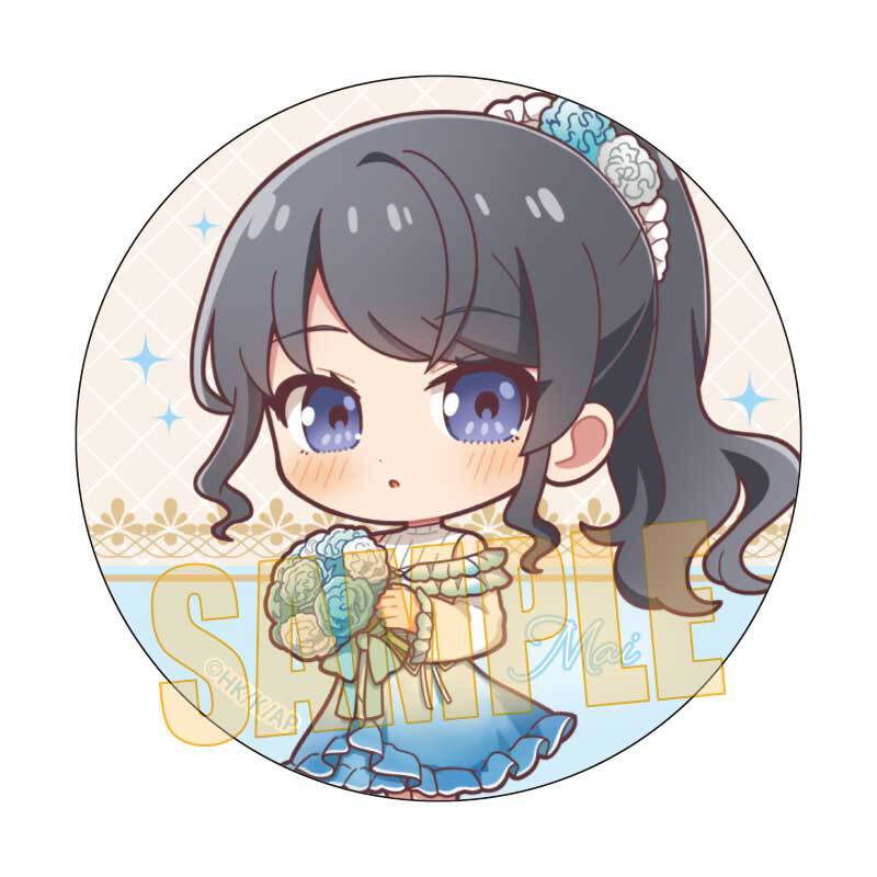 缶バッジ 青春ブタ野郎はサンタクロースの夢を見ない/桜島 麻衣 Flower