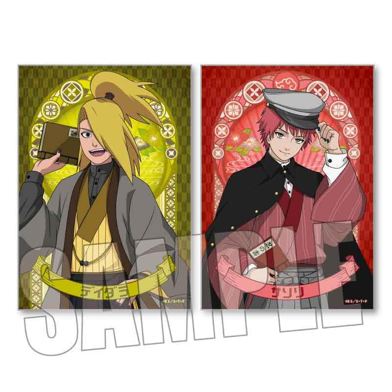 らくピタポスター NARUTO-ナルト- 疾風伝/デイダラ&サソリ 書生風ver