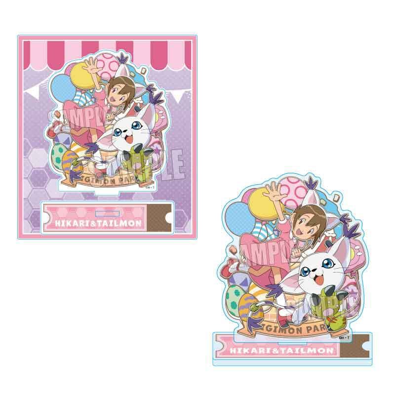 アクリルスタンド デジモンアドベンチャー/八神 ヒカリ&テイルモン