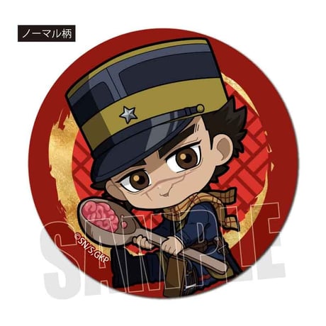 〈再販〉トレーディング缶バッジ  ゴールデンカムイ／ぎゅぎゅっと もぐもぐver.