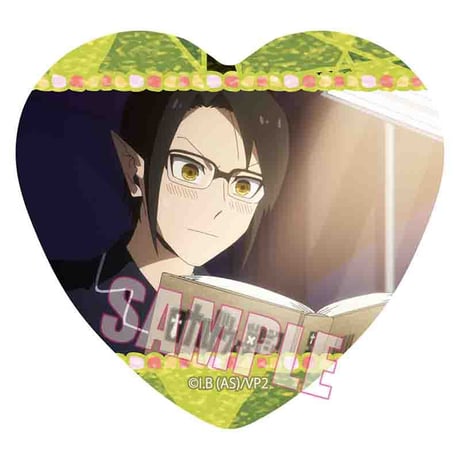 ハート缶バッジ 吸血鬼すぐ死ぬ２/ミカヅキ