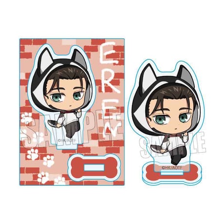 ミニスタンド 進撃の巨人/エレン・イェーガー 犬といっしょver.