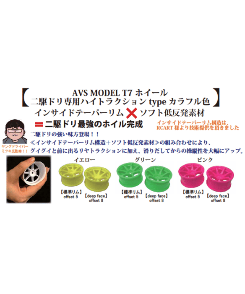 IW-2208Y】AVS MODEL T7 ハイトラクションType【deep face】