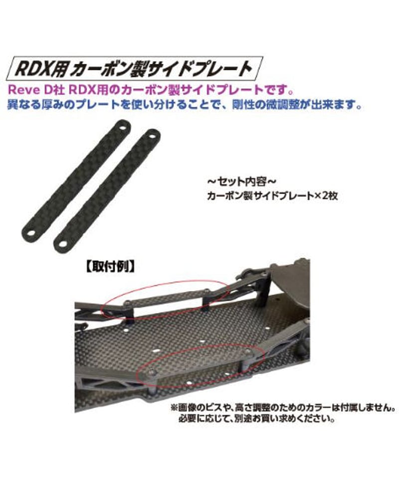 RDX用 カーボン製サイドプレート | TOPLINE RDX用 カーボン製サイドプレート | TOPLINE