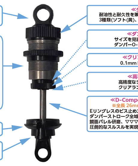 【TP-468】High ビッグボア Premiumショック 30ｍｍシャフト仕様