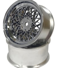 【DW-1023CS】メッシュ ホイール オフセット3 クロームシルバー