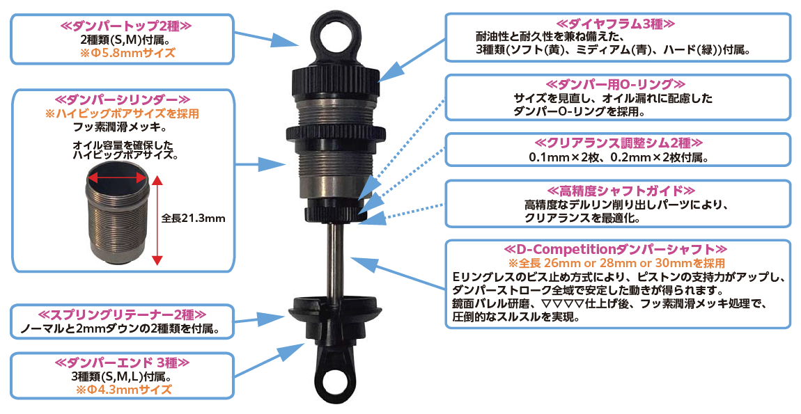 TP-467】High ビッグボア Premiumショック 28mmシャフト仕様 TP-467】High ビッグボア Premiumショック 28mmシャフト仕様