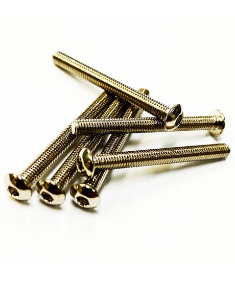 【TSB-30NI】M3六角ボタンビス ニッケルクローム 30mm