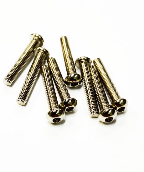 【TSB-18NI】M3六角ボタンビス ニッケルクローム 18mm
