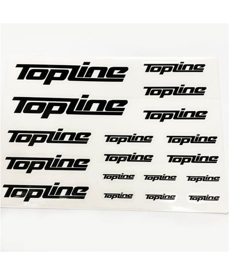 【TP-105】TOPLINEオリジナル切り文字ステッカー typeA マットブラック