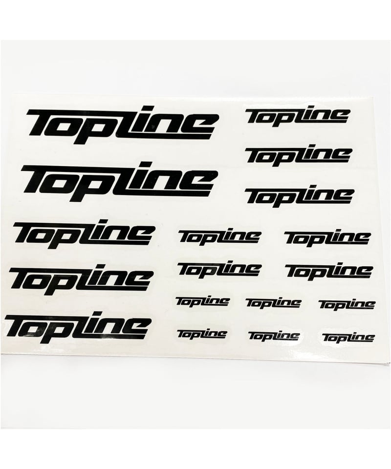 TP-105】TOPLINEオリジナル切り文字ステッカー typeA マットブラック