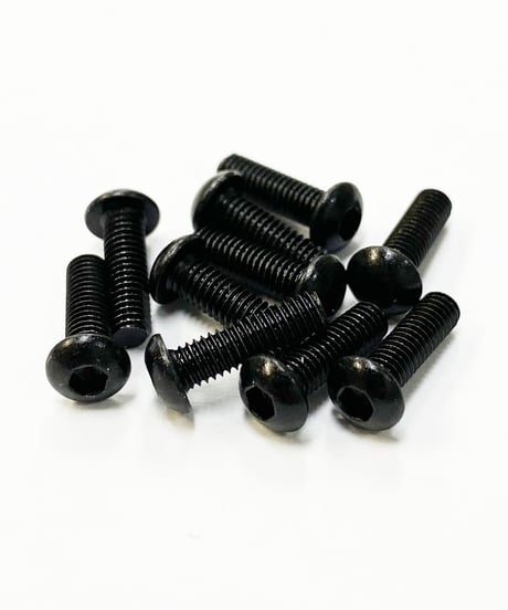 【TSB-10BK】M3六角ボタンビス ブラック 10mm