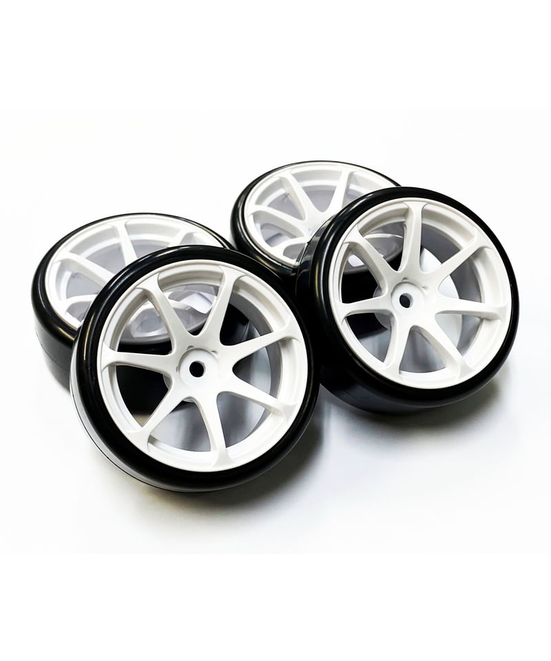 HD-033WH】ホイルはめ込み済みドリフトタイヤ（AVS MODEL T7ホイル