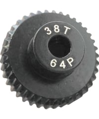 【IP-6438B】7075 ハードコートピニオンギヤ ブラック 64ピッチ 38T