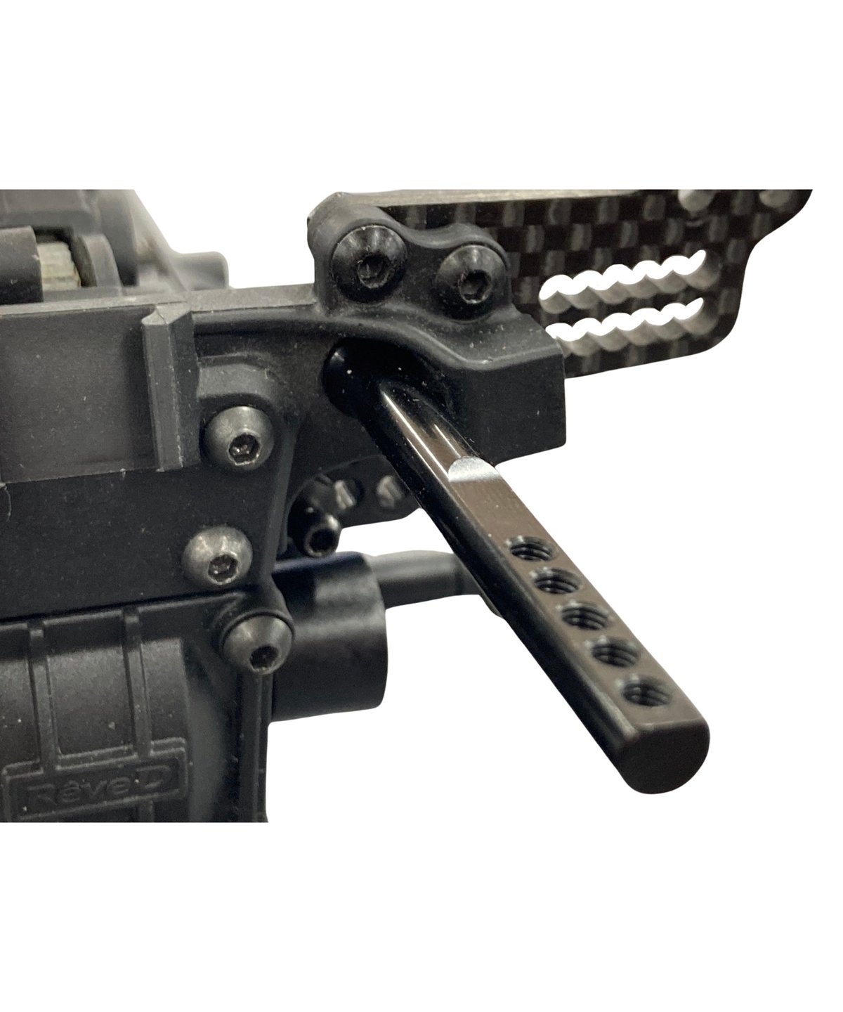 TP-572】RDX用 リヤボディマウントポスト ロング ブラック | TOPLINE