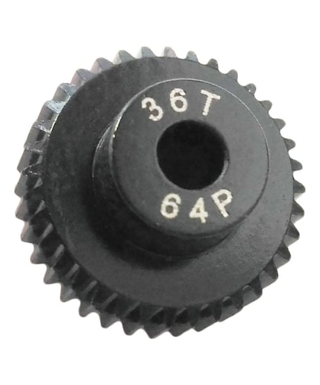 【IP-6436B】7075 ハードコートピニオンギヤ ブラック 64ピッチ 36T