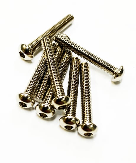 【TSB-20NI】M3六角ボタンビス ニッケルクローム 20mm