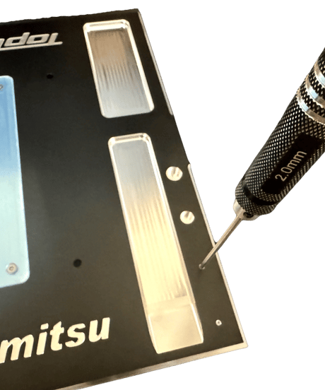 ※受注生産品【TP-647】アルミセッティングボード /ブラック (TOPLINE×miyaseimitsu)