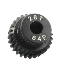 【IP-6428B】7075 ハードコートピニオンギヤ ブラック 64ピッチ 28T