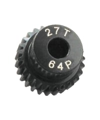 【IP-6427B】7075 ハードコートピニオンギヤ ブラック 64ピッチ 27T