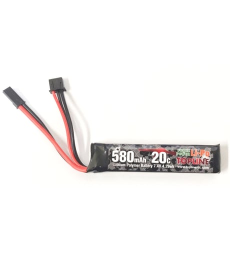 【GA-008】FORCE POWER LiPo7.4V 580mAh 20C ハンドガン用