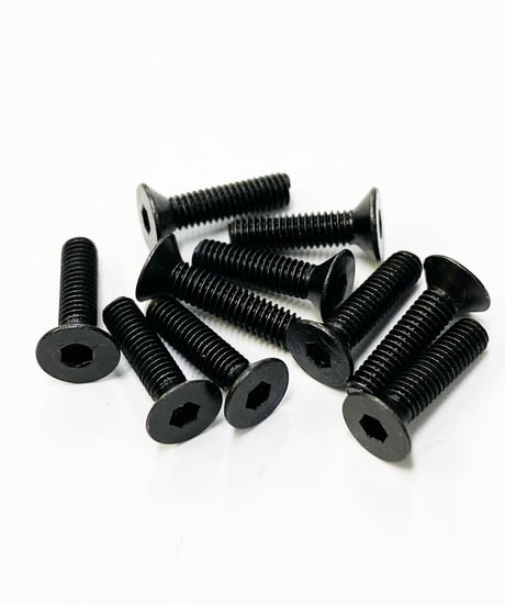 【TSD-12BK】M3六角皿ビス ブラック 12mm