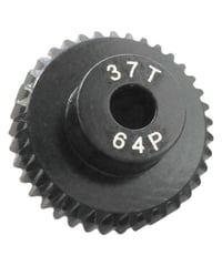 【IP-6437B】7075 ハードコートピニオンギヤ ブラック 64ピッチ 37T